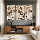 Large Longhorn Wall Art Canvas Print - Abstract Cow Animal by MyGreatCanvas | Canvas Wall Art Prints | Photo Prints & Wall Decor