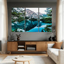 Alpine Mountain Lake Wall Art Canvas Print – Turquoise by MyGreatCanvas | Canvas Wall Art Prints | Photo Prints & Wall Decor