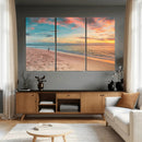 Beach Walk Wall Art Canvas Print – Soft Coastal Photography by MyGreatCanvas | Canvas Wall Art Prints | Photo Prints & Wall Decor