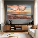 Sunset Beach Wall Art Canvas Print – Soft Coastal by MyGreatCanvas | Canvas Wall Art Prints | Photo Prints & Wall Decor