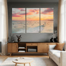 Sunset Beach Wall Art Canvas Print – Soft Coastal by MyGreatCanvas | Canvas Wall Art Prints | Photo Prints & Wall Decor