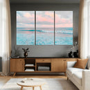 Ocean Wave Wall Art Canvas Print, Pastel Surf Seascape by MyGreatCanvas | Canvas Wall Art Prints | Photo Prints & Wall Decor