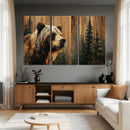 Grizzly Bear Wall Art Canvas Print, Rustic Wildlife Bear by MyGreatCanvas | Canvas Wall Art Prints | Photo Prints & Wall Decor