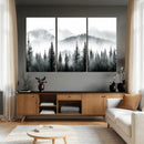 Misty Pine Forest Mountain Landscape Wall Art Canvas Print by MyGreatCanvas | Canvas Wall Art Prints | Photo Prints & Wall Decor
