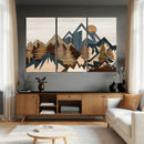 Wood Style Mountain Wall Art Canvas Print, Layered Wood by MyGreatCanvas | Canvas Wall Art Prints | Photo Prints & Wall Decor