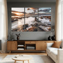 Rocky Coast Ocean Sunset Wall Art Canvas Print, Dramatic by MyGreatCanvas | Canvas Wall Art Prints | Photo Prints & Wall Decor