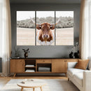 Texas Longhorn Bull Wall Art Canvas Print, Rustic Western by MyGreatCanvas | Canvas Wall Art Prints | Photo Prints & Wall Decor