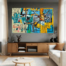 Basquiat Style Bird Bull Graffiti Wall Art Canvas Print, by MyGreatCanvas | Canvas Wall Art Prints | Photo Prints & Wall Decor