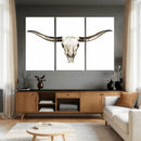 Longhorn Skull Wall Art Canvas Print – Rustic Western by MyGreatCanvas | Canvas Wall Art Prints | Photo Prints & Wall Decor