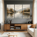Abstract Landscape Wall Art Canvas Print, Modern Lake by MyGreatCanvas | Canvas Wall Art Prints | Photo Prints & Wall Decor