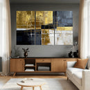 Gold Navy Abstract Wall Art Canvas Print, Modern Luxury by MyGreatCanvas | Canvas Wall Art Prints | Photo Prints & Wall Decor