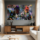 Graffiti Baseball Player Street Art Wall Art Canvas Print by MyGreatCanvas | Canvas Wall Art Prints | Photo Prints & Wall Decor