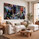 Graffiti Baseball Player Street Art Wall Art Canvas Print