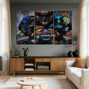 Graffiti American Football Player Street Art Wall Art Canvas by MyGreatCanvas | Canvas Wall Art Prints | Photo Prints & Wall Decor