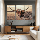 Texas Longhorn Wall Art Canvas Print – Western Cattle Ranch by MyGreatCanvas | Canvas Wall Art Prints | Photo Prints & Wall Decor