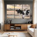 Texas Longhorn Bull Rustic Wall Art Canvas Print by MyGreatCanvas | Canvas Wall Art Prints | Photo Prints & Wall Decor