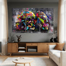 Graffiti American Football Helmet Street Art Wall Art Canvas by MyGreatCanvas | Canvas Wall Art Prints | Photo Prints & Wall Decor