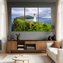Cliffside Lighthouse Wall Art Canvas Print – Coastal by MyGreatCanvas | Canvas Wall Art Prints | Photo Prints & Wall Decor