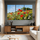 Wildflower Meadow Wall Art Canvas Print – Colorful Poppy and by MyGreatCanvas | Canvas Wall Art Prints | Photo Prints & Wall Decor
