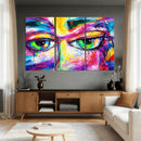 Colorful Abstract Face Wall Art Canvas Print – Modern Pop by MyGreatCanvas | Canvas Wall Art Prints | Photo Prints & Wall Decor