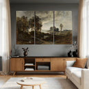 Adolf Dressler Landscape of the Oder River Wall Art Canvas by MyGreatCanvas | Canvas Wall Art Prints | Photo Prints & Wall Decor