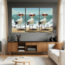 Funny Seagull Wall Art Canvas Print Beach Birds With by MyGreatCanvas | Canvas Wall Art Prints | Photo Prints & Wall Decor