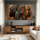 Abstract Afro American Women Wall Art Canvas Print by MyGreatCanvas | Canvas Wall Art Prints | Photo Prints & Wall Decor