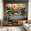 Yayoi Kusama Boho Mountain Landscape Large Wall Art, by MyGreatCanvas | Canvas Wall Art Prints | Photo Prints & Wall Decor