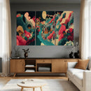 Colorful Japanese Landscape Print: Maximalist Panoramic Wall by MyGreatCanvas | Canvas Wall Art Prints | Photo Prints & Wall Decor