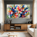 Geometric Abstract Wall Art Canvas Print, Orange Blue by MyGreatCanvas | Canvas Wall Art Prints | Photo Prints & Wall Decor