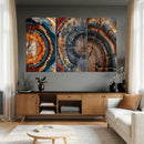 Tree Ring Triptych Canvas Wall Art — Set of 3 Wood Grain by MyGreatCanvas | Canvas Wall Art Prints | Photo Prints & Wall Decor