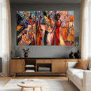 African American Jazz Singer Canvas Art — Red Dress Black by MyGreatCanvas | Canvas Wall Art Prints | Photo Prints & Wall Decor