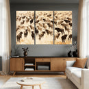 Texas Longhorn Sepia Canvas Wall Art, Western Cattle by MyGreatCanvas | Canvas Wall Art Prints | Photo Prints & Wall Decor