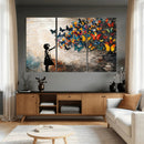 Banksy Graffiti Butterfly Girl Wall Art Canvas Print, Framed by MyGreatCanvas | Canvas Wall Art Prints | Photo Prints & Wall Decor