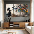 Banksy Butterfly Girl Wall Art Canvas Print, Framed Street by MyGreatCanvas | Canvas Wall Art Prints | Photo Prints & Wall Decor