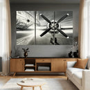 Vintage Airplane Wall Art Canvas Print, Black and White by MyGreatCanvas | Canvas Wall Art Prints | Photo Prints & Wall Decor