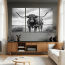 Texas Longhorn Canvas Wall Art Western Bull Desert Moody by MyGreatCanvas | Canvas Wall Art Prints | Photo Prints & Wall Decor