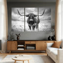 Texas Longhorn Canvas Wall Art Western Bull Desert Moody by MyGreatCanvas | Canvas Wall Art Prints | Photo Prints & Wall Decor