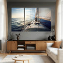 Sailboat Wall Art Canvas Print, Ocean Sunset Sailing Framed by MyGreatCanvas | Canvas Wall Art Prints | Photo Prints & Wall Decor