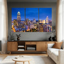 Charlotte Skyline Canvas Wall Art Print – North Carolina Cityscape Photography Print by MyGreatCanvas | Canvas Wall Art Prints | Photo Prints & Wall Decor