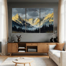 Abstract Mountain Wall Art Canvas Print Modern Landscape Painting Print