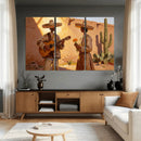 Mexican Couple Canvas Wall Art, Romantic Serenade Guitar Painting Print, Southwestern Desert Adobe Decor, Warm Golden Folk Art, Living Room Art by MyGreatCanvas | Canvas Wall Art Prints | Photo Prints & Wall Decor