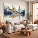 Lake Abstract Mountain Wall Art Canvas Print