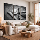 Vintage Baseball Glove and Bat Sports Wall Art Canvas,