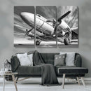 Vintage Airplane on Runway Canvas Print by MyGreatCanvas | Canvas Wall Art Prints | Photo Prints & Wall Decor