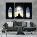 Women and Yoga Wall Art Canvas Print