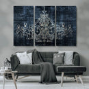 Dark Chandelier Wall Art Canvas Print by MyGreatCanvas | Canvas Wall Art Prints | Photo Prints & Wall Decor