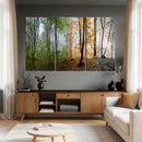 Four Seasons Wall Art Forest Canvas Print – Triptych