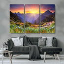 Mountain and Spring Wall Art Canvas Print