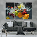 Kithen Vegetables World Wall Art Canvas Print